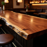 Live Edge Copper Beech Bar Top